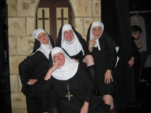 Sister Margaretta, Sister Berthe, Sister Sophia and Mother Abbess